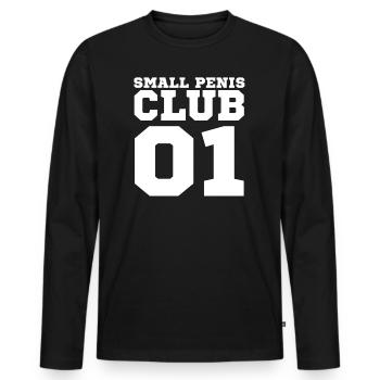 Small Penis Club 01 Mikropenis Micropenis Party - T-shirt manches longues Premium bio Homme - noir - Devant - Nico (187cm)