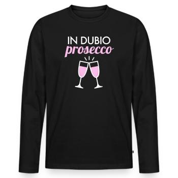 In Dubio Prosecco 2020 Anwalt Jurastudent Jura - Männer Premium Bio Langarmshirt - Schwarz - Vorne - Nico (187cm)