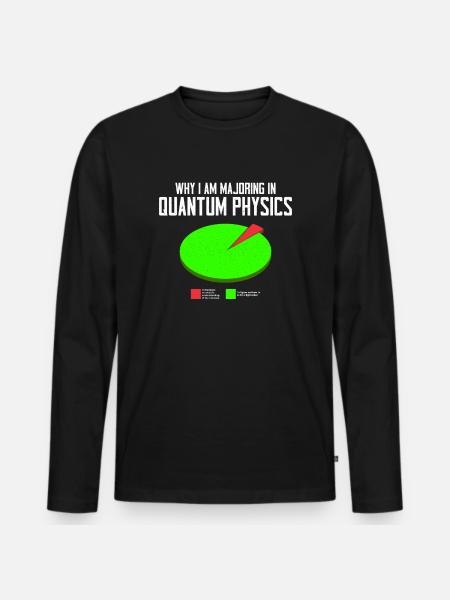 Quantenphysik Physik Physiker wissenschaft quanten - Männer Premium Bio Langarmshirt - Schwarz