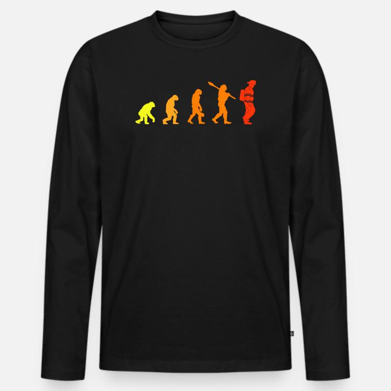 Firefighters Evolution - Firefighter Firefighter - Men's Premium Organic Long Sleeve Shirt - black