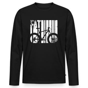 Fatbike Roue Fat Bike gros pneus Cadeau cool - T-shirt manches longues Premium bio Homme - noir - Devant - Nico (187cm)