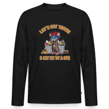 Conception d’opossum pour les amateurs d’opossum et d’opossum - T-shirt manches longues Premium bio Homme - noir - Devant - Nico (187cm)
