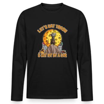 Conception d’opossum pour les amateurs d’opossum et d’opossum - T-shirt manches longues Premium bio Homme - noir - Devant - Nico (187cm)
