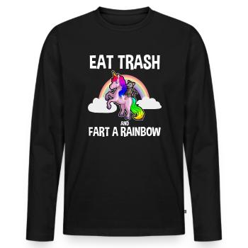 Conception d’opossum pour les amateurs d’opossum et d’opossum - T-shirt manches longues Premium bio Homme - noir - Devant - Nico (187cm)