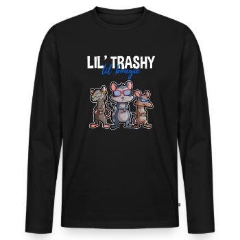 Conception d’opossum pour les amateurs d’opossum et d’opossum - T-shirt manches longues Premium bio Homme - noir - Devant - Nico (187cm)