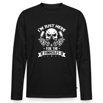 Autolackierer Angebot für Autolackierer - Männer Premium Bio Langarmshirt - Schwarz - Vorne - Nico (187cm)