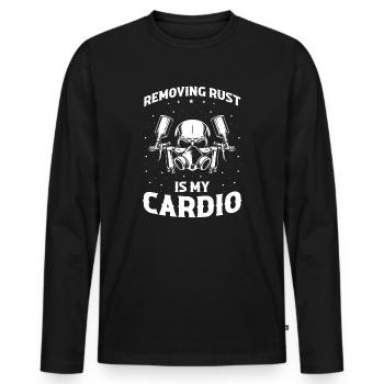 Autolackierer Angebot für Karosserietechniker - Männer Premium Bio Langarmshirt - Schwarz - Vorne - Nico (187cm)