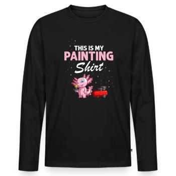 Car painter offer for coachbuilders - Men's Premium Organic Long Sleeve Shirt - black - Front - Nico (187cm)