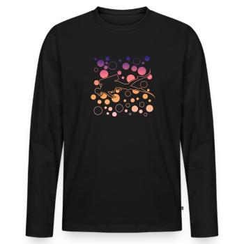 Diving - Männer Premium Bio Langarmshirt - Schwarz - Vorne - Nico (187cm)