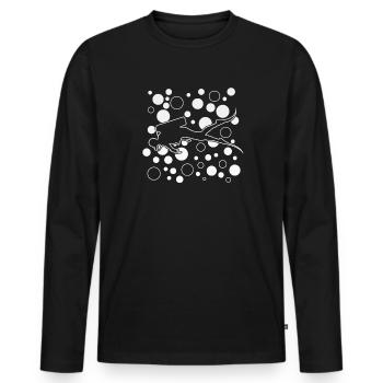 Diving - Männer Premium Bio Langarmshirt - Schwarz - Vorne - Nico (187cm)