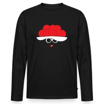 Schwarzwaldmädel Schwarzwald Bollenhut Gift - Men's Premium Organic Long Sleeve Shirt - black - Front - Nico (187cm)