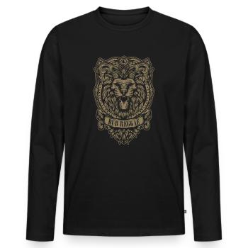 dub reggae musique - T-shirt manches longues Premium bio Homme - noir - Devant - Nico (187cm)