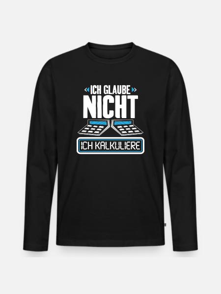 Steuerberater Steuerfachangestellte Buchhalter - Männer Premium Bio Langarmshirt - Schwarz