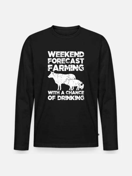Agriculteur agriculteur - T-shirt manches longues Premium bio Homme - noir