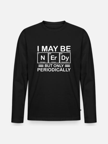 Chimie nerd - T-shirt manches longues Premium bio Homme - noir