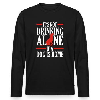 Hunde Spruch - Männer Premium Bio Langarmshirt - Schwarz - Vorne - Nico (187cm)