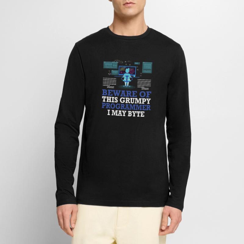 Cadeau de codage de programmeurs drôles T-shirt manches longues Premium bio Homme