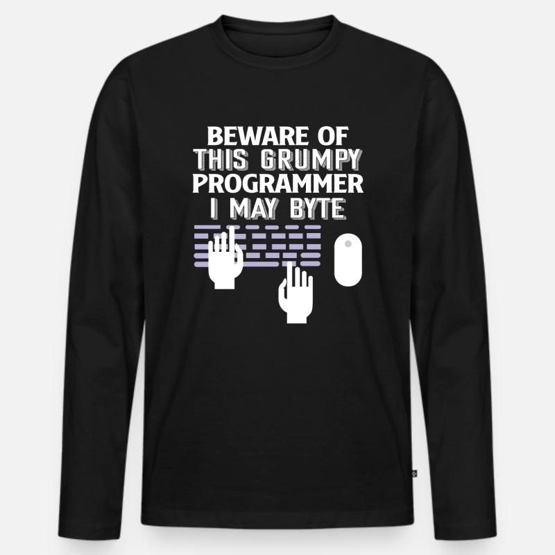 Programmeurs Codage Programmation Programmeurs T-shirt manches longues Premium bio Homme
