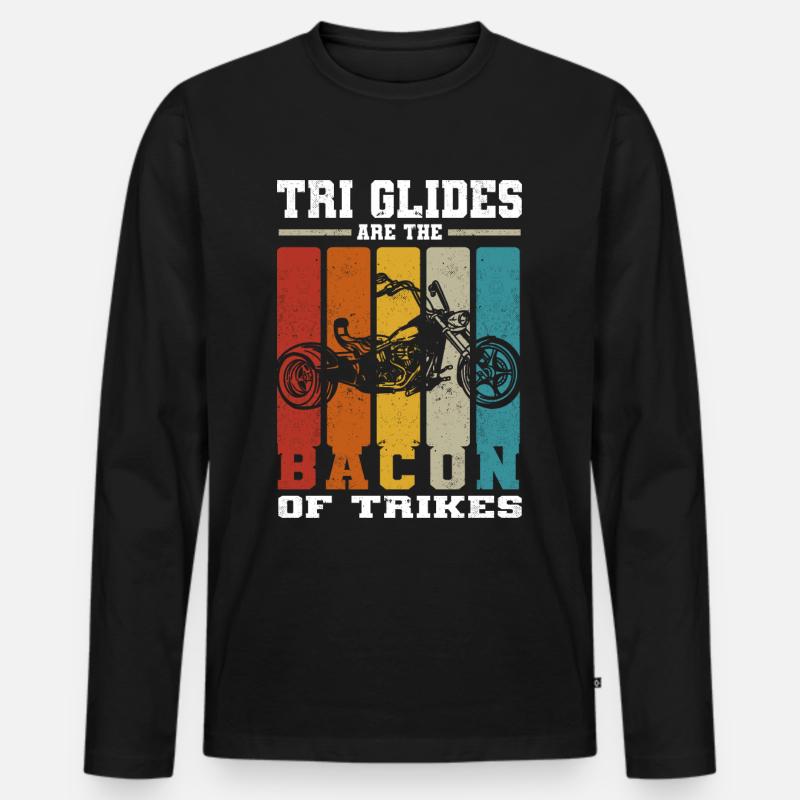 Triker - Männer Premium Bio Langarmshirt - Schwarz