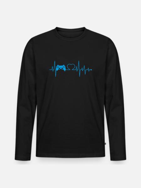 Gamer gamers - Men's Premium Organic Long Sleeve Shirt - black