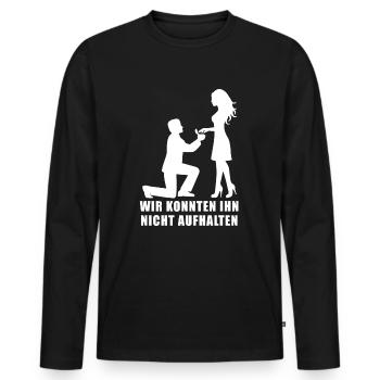Bachelor bachelor party bachelor party - T-shirt manches longues Premium bio Homme - noir - Devant - Nico (187cm)