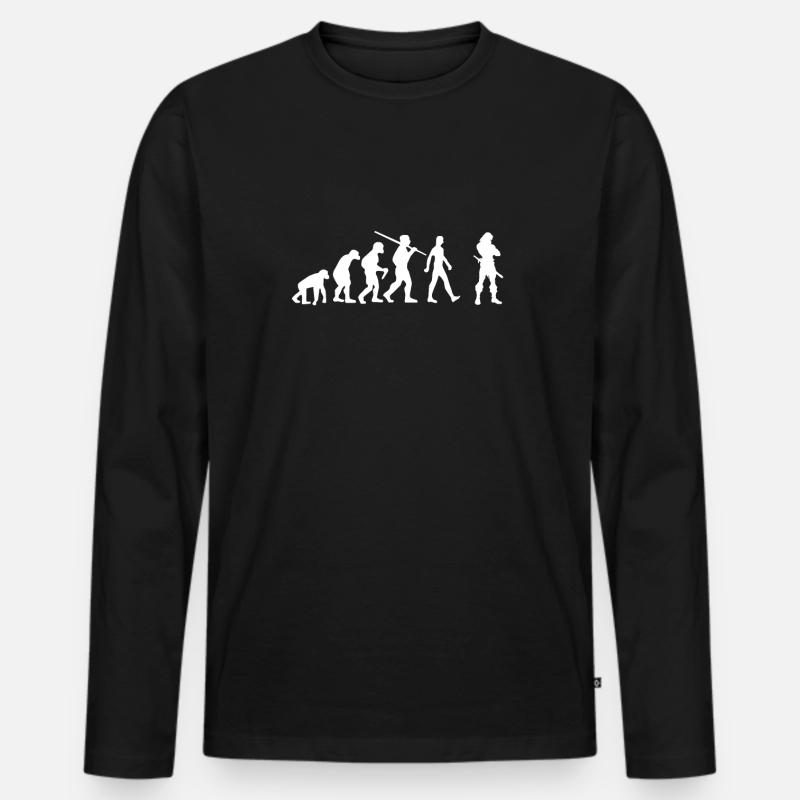 Barbar Evolution Barbar Warrior - T-shirt manches longues Premium bio Homme - noir