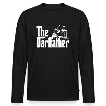 Darts Darten Geschenk Dartpfeil Dartboard Tee - Männer Premium Bio Langarmshirt - Schwarz - Vorne - Nico (187cm)
