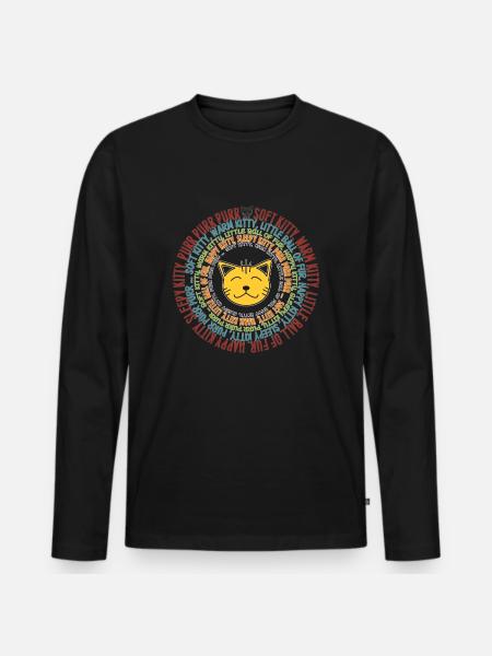 SOFT KITTY SONG - Men's Premium Organic Long Sleeve Shirt - black