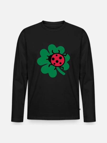 Ladybug - Men's Premium Organic Long Sleeve Shirt - black