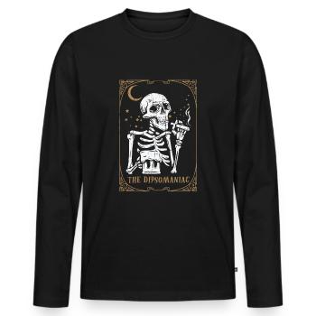 Alcohol Tarot Card Occult Club Gothic Vice - Männer Premium Bio Langarmshirt - Schwarz - Vorne - Nico (187cm)