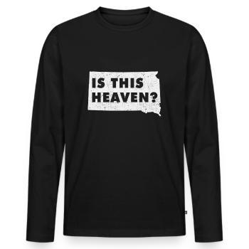 Land Map America State Home Heaven South Dakota - Männer Premium Bio Langarmshirt - Schwarz - Vorne - Nico (187cm)