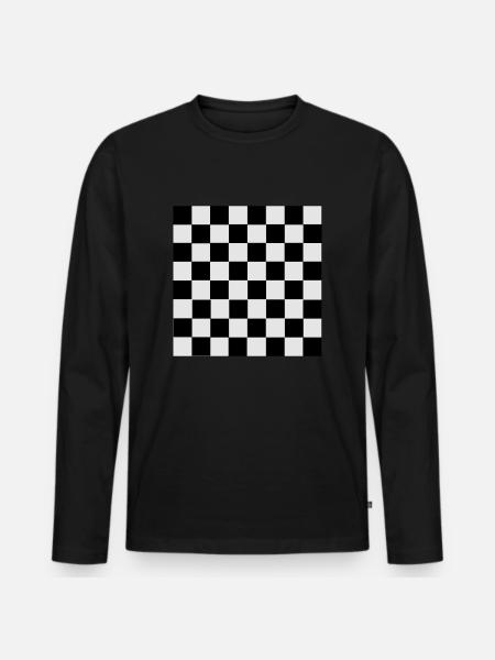échecs - T-shirt manches longues Premium bio Homme - noir