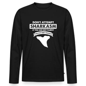 Fossil Archaeology Design Fossils Fossil Hunters - Men's Premium Organic Long Sleeve Shirt - black - Front - Nico (187cm)