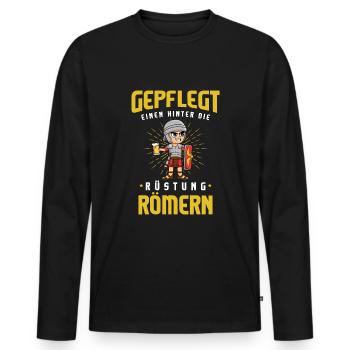 Römer Biertrinken Brauerei Biertrinker Kühles Bier - Männer Premium Bio Langarmshirt - Schwarz - Vorne - Nico (187cm)
