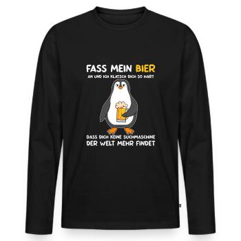 Biertrinker Bierbrauer Mallorca Urlaub Bier - Männer Premium Bio Langarmshirt - Schwarz - Vorne - Nico (187cm)