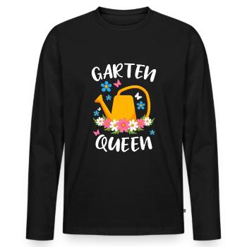 Gartenarbeit Gärtnerin Garten Queen - Männer Premium Bio Langarmshirt - Schwarz - Vorne - Nico (187cm)