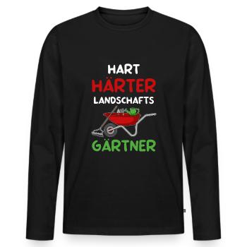 Gartenarbeit Landschaftsgärtner Garten - Männer Premium Bio Langarmshirt - Schwarz - Vorne - Nico (187cm)