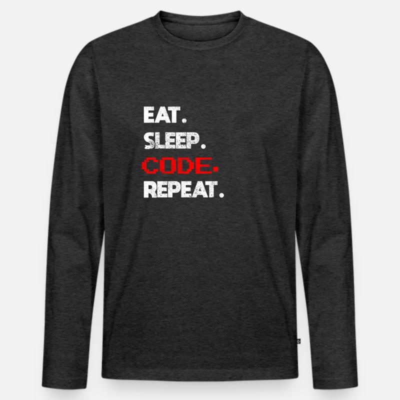Coder Programmierer Männer Premium Bio Langarmshirt