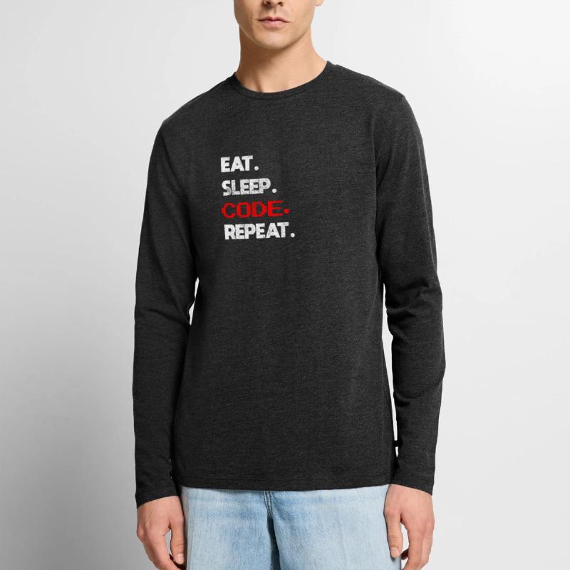 Coder Programmierer Männer Premium Bio Langarmshirt