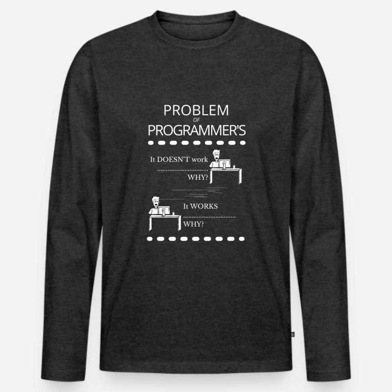 Lustiges Programmierer Problem Männer Premium Bio Langarmshirt