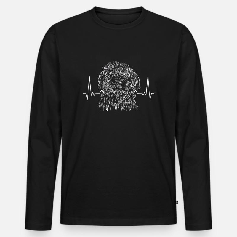 Havaneser Havanese - Männer Premium Bio Langarmshirt - Schwarz