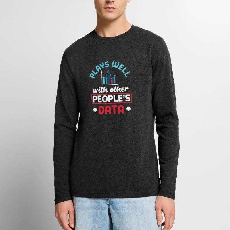 Data Engineering Data Analytics für einen Data Männer Premium Bio Langarmshirt