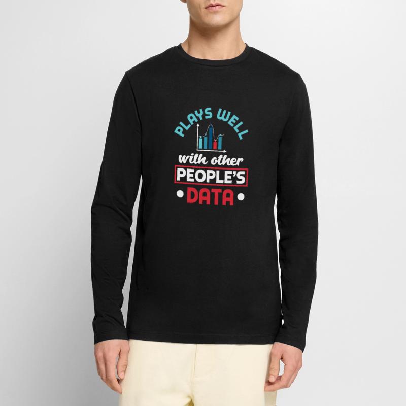 Data Engineering Data Analytics für einen Data Männer Premium Bio Langarmshirt