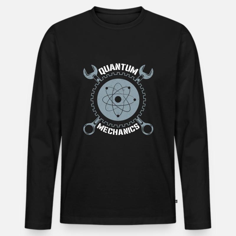 Quantum Mechanics Quantum Physics Technology - Men's Premium Organic Long Sleeve Shirt - black