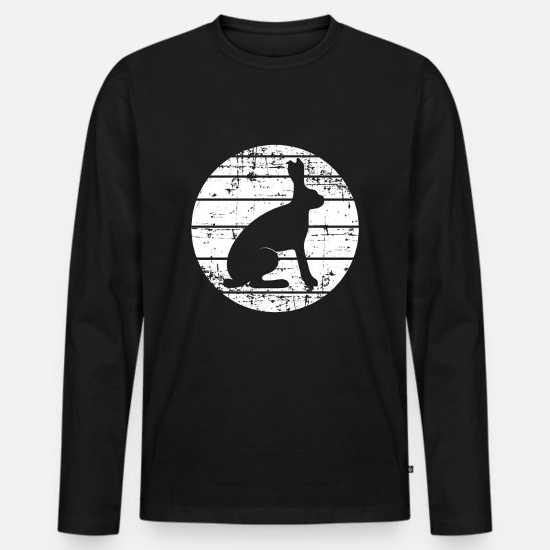 Hase - Männer Premium Bio Langarmshirt - Schwarz
