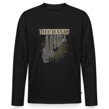 Auto mécaniciens outils - T-shirt manches longues Premium bio Homme - noir - Devant - Nico (187cm)