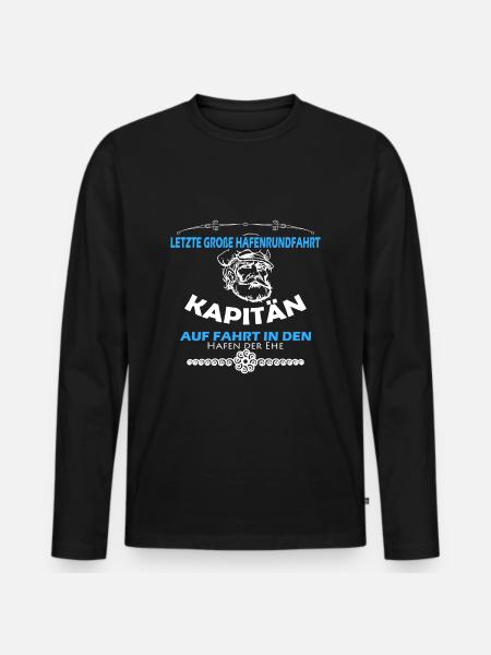 Hafen der Ehe - Männer Premium Bio Langarmshirt - Schwarz