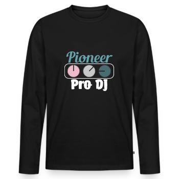 Pioneer Pro DJ Shirt & Gift - Men's Premium Organic Long Sleeve Shirt - black - Front - Nico (187cm)