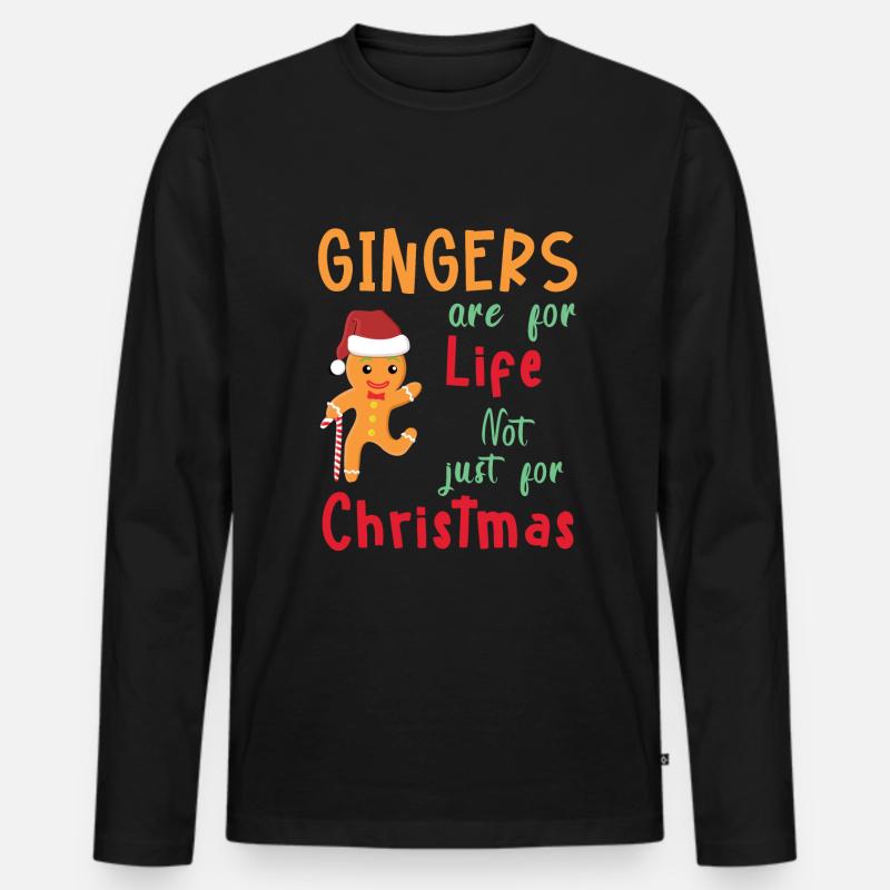 Gingers For Life - Männer Premium Bio Langarmshirt - Schwarz