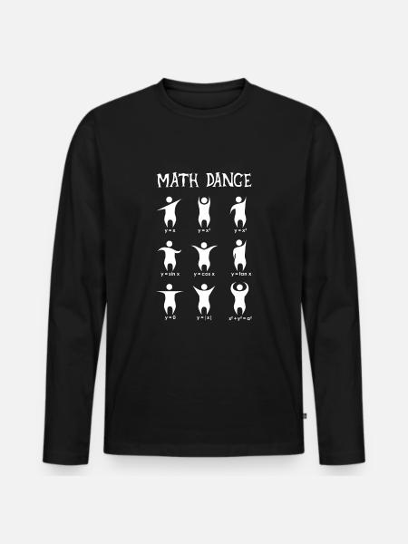 Danse mathématique - T-shirt manches longues Premium bio Homme - noir